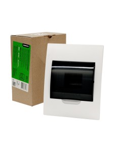 Корпус пластиковый ЩРВ-П-6 черн. прозр. дверь IP41 GENERICA