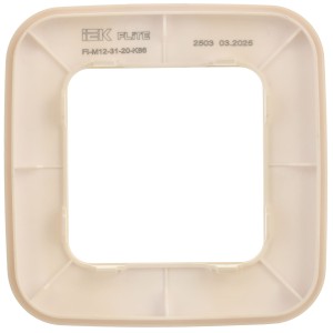 FLITE Рамка 1-местная РУ-1-А-ФлСл сливочный IEK