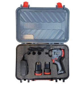 Аккумуляторный бесщеточный ударный гайковерт E0212 PROFIPOWER BL-163 (16В, 260Нм, Li-ion 2шт, 2.0Ач, ударные головки 17,19,21, З/У,в кейсе)