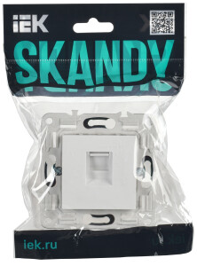 SKANDY Розетка компьютерная RJ45 кат.6 SK-K02W арктический белый IEK