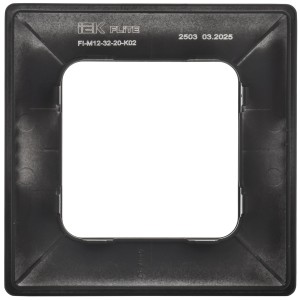 FLITE Рамка 1-местная РУ-1-К-ФлЧ черный IEK