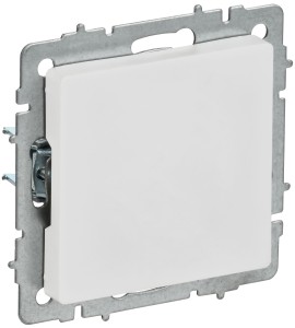 BRITE Заглушка с суппортом МЗ10-БрАБ арктический белый IEK