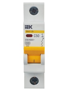 KARAT Автоматический выключатель ВА47-29 1P C 50А 4,5кА IEK