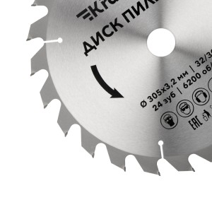 Диск пильный 305 мм х 24 зуб х 32/30 мм KRANZ