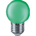 Лампа светодиодная 71 828 NLL-G45-1-230-G-E27 1Вт шар E27 220-240В зел. Navigator 71828