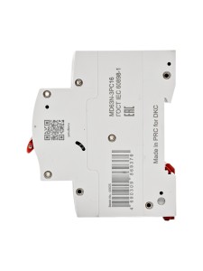 Автоматический выключатель YON max типа MD63N, 6кА, 3 полюса, хар-ка C, 16А DKC