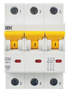 KARAT Автоматический выключатель ВА47-60M 3P D 32А 6кА IEK