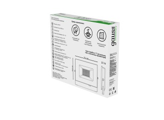 Прожектор Gauss Elementary 50W 3200lm зеленого свечения 175-265V IP65 черный LED 1/10