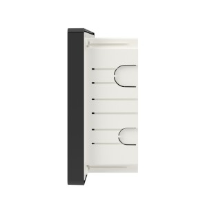 Щиток 12 мод встраиваемый FRAME, черный, с тонированной дверцей, с 2шинами PEN на 6 и 8 отв. DKC