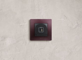 Etika - Зарядное устройство с двумя USB-разъемами Type A + Type C, 3000mA (антрацит)