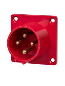 Вилка 614 скрытая 3Р+РЕ 16А 380В IP44 TDM