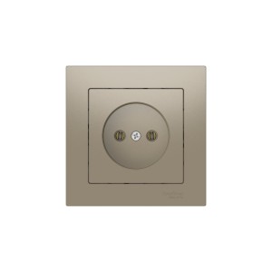 ATLASDESIGN РОЗЕТКА без заземления без шторок, 16А, в сборе, быстрозажим. клем., ШАМПАНЬ