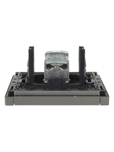 FORTE&PIANO Розетка TV проходная FP529 сталь IEK