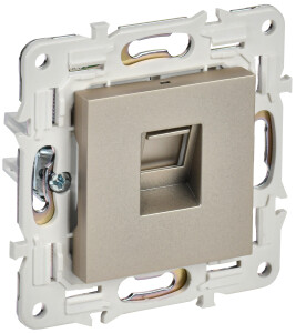 SKANDY Розетка компьютерная RJ45 кат.5E SK-K01Sh шампань IEK