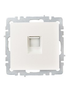 BRITE Розетка компьютерная RJ45 кат.6 РК11-БрЖ жемчуг IEK