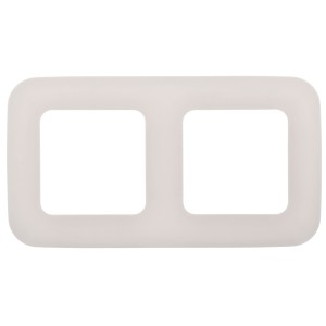 FLITE Рамка 2-местная РУ-2-А-ФлЖ жемчуг IEK