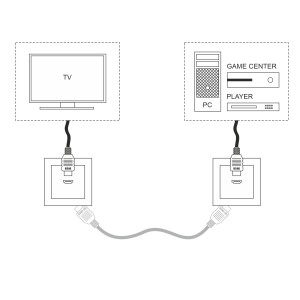 W1186003/ Розетка HDMI (слоновая кость)