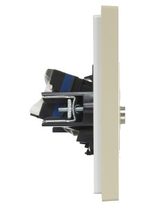 FORTE&PIANO Розетка двойная TV+RJ45 кат.6 FP437 ваниль IEK