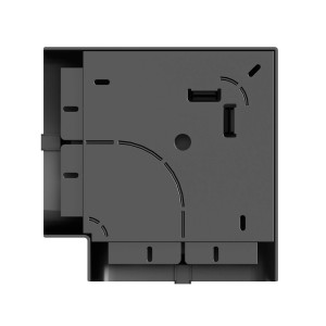 Угол плоский 110х50 мм, черный DKC