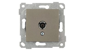 Rita - Розетка TV, проходная, антрацит