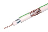 SAT-703 Cu (100м) коаксиальный кабель , белый TDM