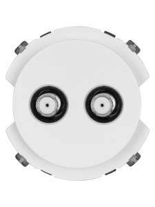 Розетка TV/SAT проходная белая, "Байкал" TDM