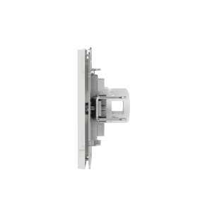 Компьютерная розетка RJ-45 без шторки, кат.5е двойная, KANT, белый песок DKC