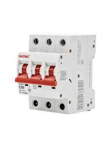 Автоматический выключатель YON max типа MD63N, 6кА, 3 полюса, хар-ка C, 50А DKC