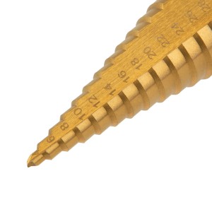 Набор ступенчатых сверл, 4-12,4-20,4-32мм, HSS-TiN, ТИТАН, 3 шт. KRANZ