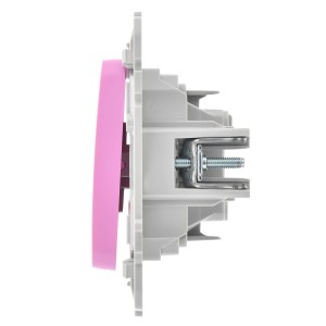 FLITE Выключатель 2-клавишный 10А ВС12-1-0-ФлПр пурпурный IEK