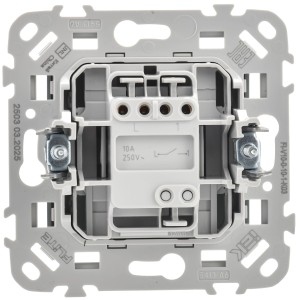 FLITE Выключатель 1-клавишный 10А ВС11-1-0-ФлС серый IEK