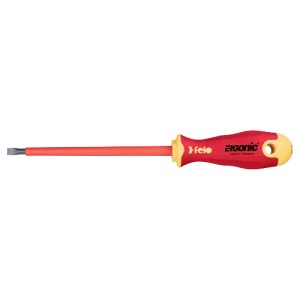 Отвертка диэлектрическая Ergonic плоская шлицевая 6,5X1,2X150 41306590