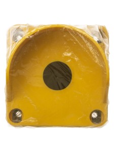 Корпус КП101 c козырьком для кнопок, 1 место, ABS желтый, IP66 TDM