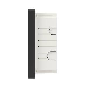 Щиток 18 мод встраиваемый FRAME, черный, с тонированной дверцей, с 2 шинами PEN на 8 и 10 отв. DKC