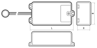 Датчик движения мебельный PMS-IR 050 500W 230V 30° WH IP20 Jazzway