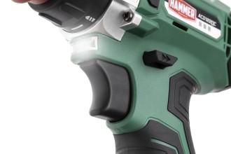 Аккум. дрель Hammer ACD122QC 12В 2x2Ач LiION 10мм 0-350/0-1400об/мин 28Нм