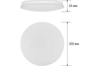 Светильник LED потолочный ДПБ 01, 24 Вт, 6000 К, Классика, TDM