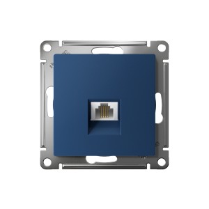 ATLASDESIGN РОЗЕТКА телефонная RJ11, механизм, АКВАМАРИН