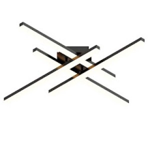 Светильник D6823B/4 72W чёрный