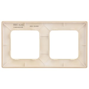 FLITE Рамка 2-местная РУ-2-К-ФлСл сливочный IEK