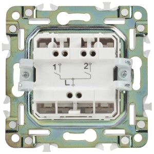 SKANDY Выключатель 2-клавишный 10А SK-V04W арктический белый IEK