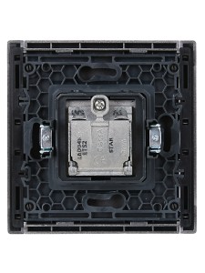 FORTE&PIANO Розетка двойная TV+SAT FP538 сталь IEK