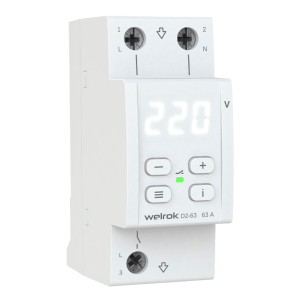 Реле напряжения Welrok D2-63 bk