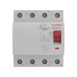 Устройство защитного отключения УЗО ВДТ YON MAX MDL100, 4P, 300mA, 80A,тип АС