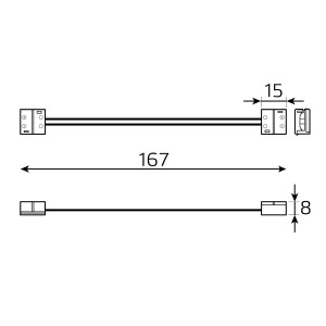 Набор коннекторов Gauss Basic для LED-ленты 10 mm 3014/5050/5060/5630 IP65 1/625
