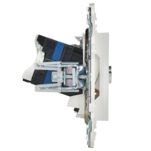 SKANDY Розетка двойная TV+RJ45 кат.6 SK-A15W арктический белый IEK