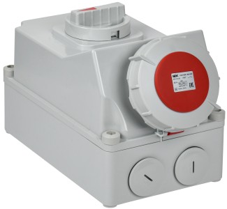 Розетка стационарная ССИ-135 3Р+РЕ+N 63А 380-415В IP54 IEK