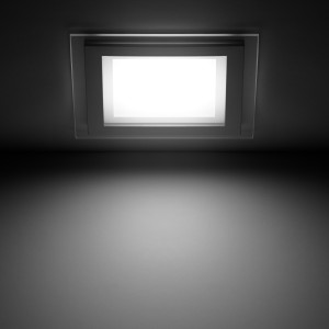 Светильник Gauss Glass кв 12W 990lm 4000K 185-265V IP20 монт 130х130 160*160*36 с дек стек LED 1/10/40