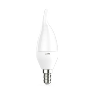 Лампа Gauss Elementary Свеча на ветру 6W 420lm 3000K Е14 LED 1/10/50