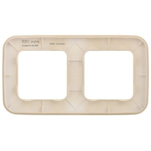 FLITE Рамка 2-местная РУ-2-А-ФлСл сливочный IEK